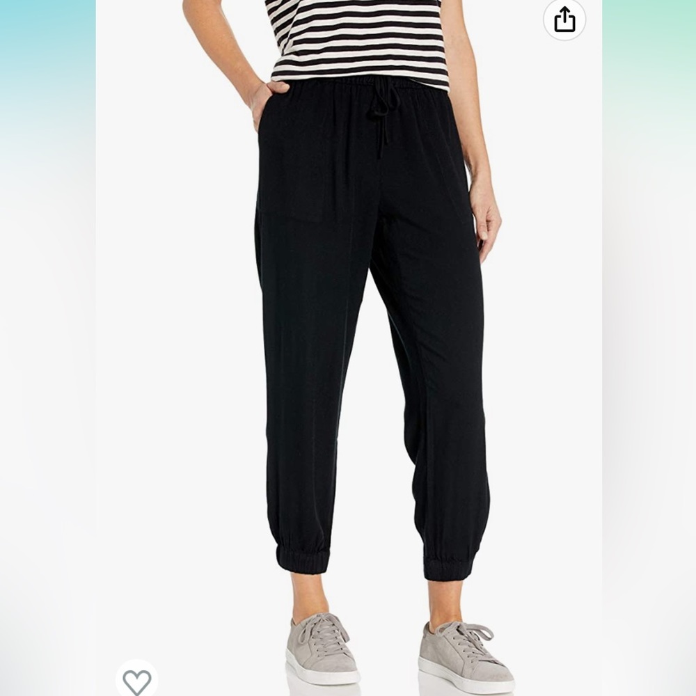 •SPLENDID•WOMEN'S BLACK RETREAT HIGH WAISTED JOGGER PANT SIZE SMALL